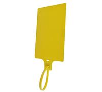 200pcs Blank Waterproof Plastic Tags Zip Ties Large Labeling 2.28"×3.94"