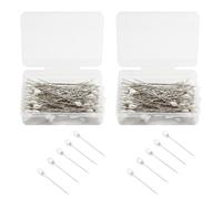 200pcs Boutonniere Pins for Flowers Wedding Pins 3.8cm Teardrop Pearl Heads Pin, Scarf Corsage Quilting Dress Sewing Pin for Jewelry Making DIY Crafts Flower Decorations