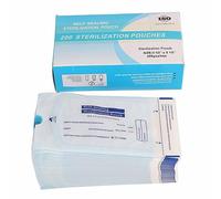 200pcs/Box Self-Sealing Oral Sterilization Bag, Disposable Sealed Sterilization Bag, Oral Supply Cleaning, Dental Tool Sterilization Pouches (90 x165mm)