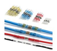 200PCS Box Solder Ring Seal Terminal Assembly Insulation Wire Connectors Yellow/Blue/Red/White 4Sizes