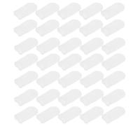 200pcs Breathable Finger Cots, Nonwoven White Sleeves | Dry Wipe Construction, PET Oral Care and Plaque Removal Pearl Texture, Dual Sided Reusable for Dogs