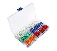200pcs Car Fuses 5A 8A 10A 16A 25A Dia 6mm Universal Automotive for Vintage Old Style Car Continental Car Blade Fuses Protected circuits