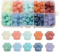 200pcs cat paw translucent wax 10 colors