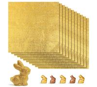 200PCS Chocolate Wrappers for Bar, TOPBATHY Gold Foil Wrappers for Bars Candy Homemade Sweets, Square Chocolate Aluminium Foil Paper for DIY Wrapping, Packing Gift, 7.8" X 7.8"