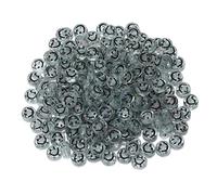200pcs Clear Acrylic Smile Face Beads 7mm Pony Disc Coin Black Enamel Loose Spacer Beads for DIY Jewelry Bracelet Mobile Phone Pendant Making