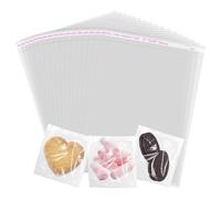 200PCS Clear Cellophane Bags Small, Portable And Lightweight Plastic Desserts Bags For Sweet Candy Biscuit, Durable Self Seal Cellophane Gifts Bag For Food, Fruit, Cookie (4"x6")