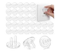 200Pcs Clear Outlet Cover Protectors for Electrical Sockets Easy Install Outlet Plug Covers