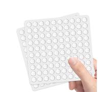 200Pcs Clear Rubber Feet Pads, Adhesive Buffer Pads Self Stick Door Bumpers Noise Dampening Pads Soft Close Cabinet and Furniture Stoppers for Drawers Glass and Cupboards