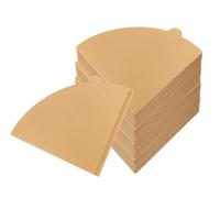 200PCS Coffee Filter Papers, Unbleached Filter Papers with Size 02, Disposable Coffee Filter Papers, for Compatible with Dripper Coffee Makers & Pour Over Coffee Maker (Natural Brown)