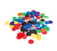 200Pcs Colored Counters for Bingo Chips, 19mm Plastic Counters for Discs Maths, Counting Resources for Color Recognition & Fine Motor Skills, Teacher Supplies for Preschool Learning Activities