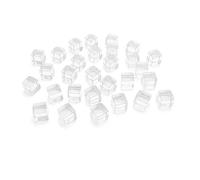 200Pcs Colorful 6 Sided Acrylic Dices 8mm D6 Cubes Square Corner Clear Dices Kids Educational Board Game Dices