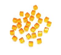 200Pcs Colorful 6 Sided Acrylic Dices 8mm D6 Cubes Square Corner Clear Dices Kids Educational Board Game