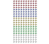 200PCS Colorful Plastic Wrap Ribbon Pull Bows Long Lasting Use for Holiday Party Decorations