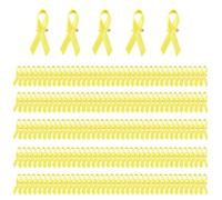 200PCS Colorful Ribbon Lapel Pins Solidarity Ribbon Pins Ribbon Texture Suitable for Volunteer and Nonprofit Event
