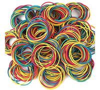 200pcs Coloured Natural Rubber Elastic Bands Heavy Duty Bands for Hair Home, Pens, Catapults, Bills, Bank Paper, Office Supplies(38mm)