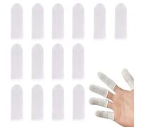 200Pcs Cotton Finger Cots, Finger Toe Sleeves, Cloth Finger Cots Fingertips Protective Cover Thumb Protector, Moisture Wicking, Absorb Sweat