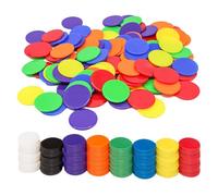 200PCS Counters,Colored Plastic Counters for Maths,Math Counter for Kids Plastic Tokens Assorted Color Counting Bingo Games Chips Resources for Classroom Teaching Childrens Learning Education Supplies