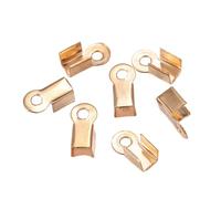 200pcs Cove Clasps Cord End Caps Leather Clip Tip for Handmade Jewelry Necklace Bracelets Making with Antique Platings Cord End Caps