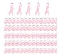 200pcs Crowd Welfare Ribbon Brooch Charity Ribbon Pin Ribbon Texture Ribbon Texture for Community Service Participants
