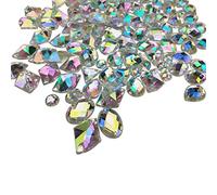 200PCS Crystal Gems AB Acrylic Flatback Sew On Diamante Rhinestones with Mixed Shapes for DIY Crafts Handicrafts Clothes Bag Shoes Decorations by CSPRING