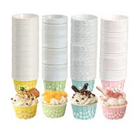 200PCS Cupcake Cases, Muffin Cases for Baking, Disposable Greaseproof Cupcake Baking Cups for Birthday Wedding Party