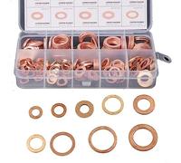 200Pcs Diesel Injector Copper Seal Washer Installation Set For Plant Marine
