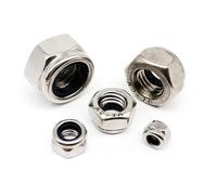 200pcs DIN985 Hex Nylon Insert Self Lock Nut Nylock Locknut Assortment Kit Set M2 M2.5 M3 M4 M5 M6 M8 304 A2-70 Stainless Steel