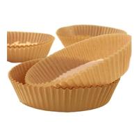 200pcs Disposable Air Fryer Mat Circular Baking Paper Household Kitchen Barbecue Oil Absorption Microwave Oven for Air Fryer(16cm)