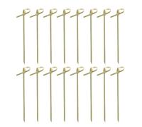 200pcs Disposable Bamboo Cocktail Picks with Bead Sturdy Fruit Sticks for Appetizers Supplies for Finger Food and Garnishes