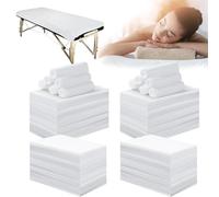 200PCS Disposable Bed Sheets, Massage Spa Sheets, Soft Non-Woven Fabric Massage Table Bed Sheet Protective Duvets for Beauty Salon, Spa, Massage, Hotels, Beautician, 180 x 80 cm, White