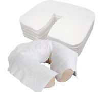 200pcs Disposable Face Cradle Covers for Massage Tables, Tvvcalk Massage Disposable Face Covers, Soft Breathable Face Rest Covers for Massage Bed, SPA, Non Woven, 14.17 x 10.6 inches/ 36 x 27cm