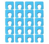 200pcs Disposable Foam Toe Separators for Pedicure, Blue Nail Spa