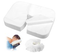 200pcs Disposable Massage Face Covers, Non-Woven, 36.5 x 27cm | Headrest Cushion Covers, Soft Breathable Massage Accessories with Face Hole for Massage Tables Chairs Beauty Spa Salon Bed