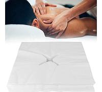200Pcs Disposable Non-Woven Massage Table Face Cradle Hole Covers, Soft Skin-Friendly Fabric Face X-Shaped Hole Mat Headrest Cover Pillow Towel Protector for SPA Beauty Salon Tattoo/40cm*40cm