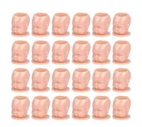 200PCS Disposable Tattoo Ink Caps Doll Tattoo Ink Cups With Stable Base Permanent Makeup Pigment Holder Container Cap for Ink Accessory (Skin)