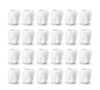 200PCS Disposable Tattoo Ink Caps Doll Tattoo Ink Cups With Stable Base Permanent Makeup Pigment Holder Container Cap for Ink Accessory (White)