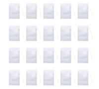 200pcs Disposable Tea Filter Bags Drawstring Non Woven Cotton White