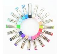 200pcs DIY 2 Inch Hairclip Ribbon Wrapped Zinc Alloy Double Prong Hair Clip Girl Hairpin Accessories