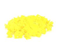 200Pcs DIY Tile Leveling System Kit, Tile Leveler for Floor and Wall Ceramic Tile Paving, Reusable PP Tile Leveling Tool with 1.5mm Spacer, Yellow Building Supply