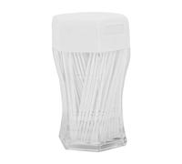200Pcs Double Head Plastic Toothpick, Soft Tooth Floss Picks Interdental Brush Flosser Sticks Oral Brush Cleaning Tool (White)