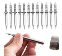 200PCS Double-Headed Nails Hidden Traceless Sheep Horn Skirting Thread Seamless Nail Rustproof Masonry Nails Panel Pins Wall Nails for Skirting Lines Wood Veneer Use