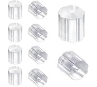 200PCS Earring Backs - Silicone Earring Stoppers - Clear Soft Hypoallergenic Safety Backs for Stud Hooks Hoops Jewelry Replacement (Transparent)
