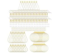 200Pcs Earring Hooks Ear Wires Ear Wire Findings Alloy Beading Frames Jewelry Designing Part Suitable for Jewelry Making Round Earring Frames