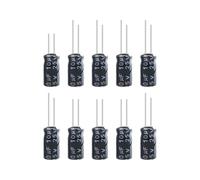 200pcs Electrolytic Capacitor Assorted Kit 15Values 0.1UF - 220UF 10V 16V 25V 50V 100UF 47UF 22UF 10UF Aluminum Capacitance Box MQXFCZUX