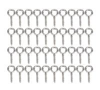200pcs Eye Pins for Jewelry Making, Small Screw Eye Pins, Eye Screws for Jewelry Making, Eye Pins Hooks, Threaded Clasps Hooks for Jewelry Making Charm Bead(Silver)