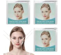 200Pcs Face Lift Tape & Wrinkle Patches Invisible Forehead Wrinkle Patches V Edge Face Tape for Wrinkles Double Chin Sagging Skin Waterproof Unisex Instant Lifting Effect
