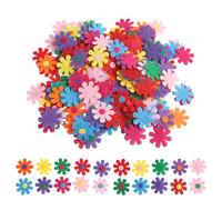 200PCS Felt Flowers Fabric Embellishments, 2.8cm Colorful Fabric Flower Decorations for DIY Arts and Crafts, Assorted Colors for Easter, Weddings, Birthdays, and More
