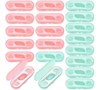 200pcs Floss Picks Travel Floss Toothpicks Sticks with Case Twin-Line Dental Flossers for Adults Teeth Cleaning