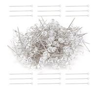 200Pcs Flower Bouquet Pins Brooch, Corsage Pins for Wedding, Diamond Pins for Flowers, Sewing Crystal Head Pearl Needle for Wedding Jewelry Decoration