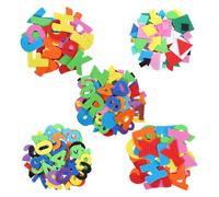 200pcs Foam Stickers Self-Adhesive Geometric Shape Craft Stickers Sticky DIY Craft Sticker Supplies Assorted Colors for Kids Scrapbooking Art Program Card Making Projects